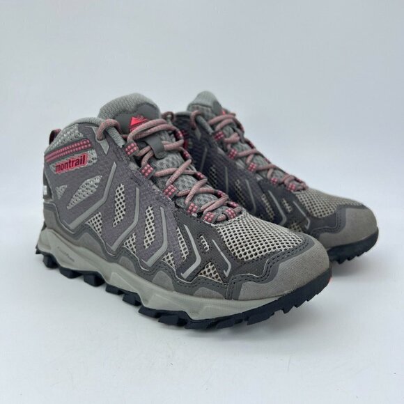Montrail Fluid Guide Out Dry Waterproof Grey Red Women Boots GL2218-060 Size 7 - Picture 2 of 12